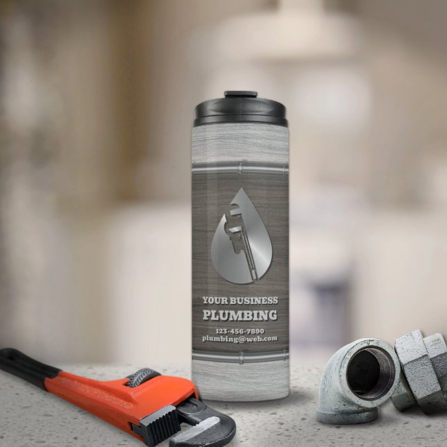 Bouteilles Isothermes Entreprise de plomberie (Créateur téléchargé)
