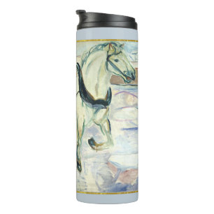 Bouteilles Isothermes Équipe de chevaux en neige par Edvard Munch