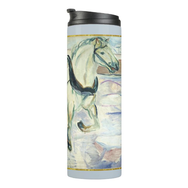 Bouteilles Isothermes Équipe de chevaux en neige par Edvard Munch (Tourné sur la droite)