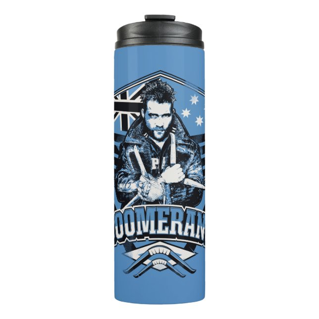 Bouteilles Isothermes Équipe de suicide | Badge Boomerang (Devant)