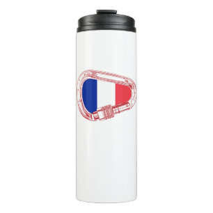 Bouteilles Isothermes Escalade Drapeau France Carabiner