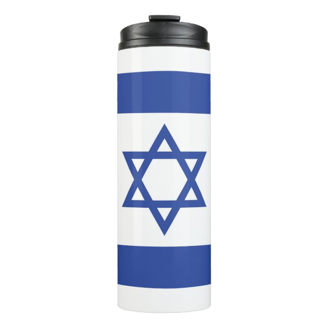Bouteilles Isothermes Etat d'Israël Drapeau, Étoile de David Juifs (Devant)