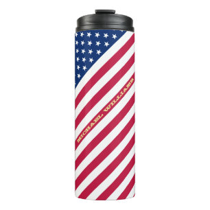 Bouteilles Isothermes États-Unis américain Drapeau Stars Stripes Personn