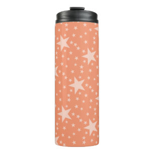 Bouteilles Isothermes Étoiles sans faille motif blanc transparent