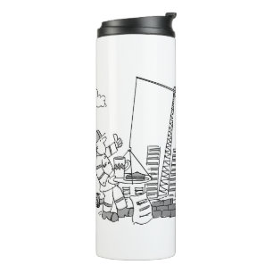 Bouteilles Isothermes Exploitant de grue hors-bord du chantier