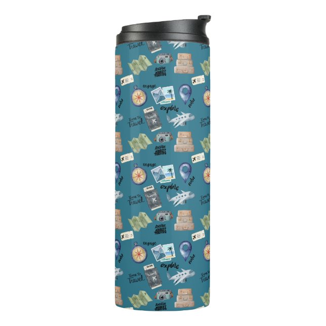 Bouteilles Isothermes Explorez le Monde Tumbler Thermal (Tourné sur la gauche)