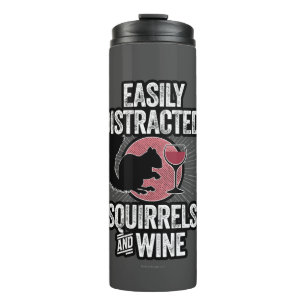 Bouteilles Isothermes Facilement distrait par les écureuils et le vin