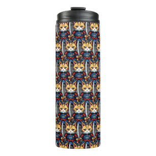 Bouteilles Isothermes Feline Samurai Warrior