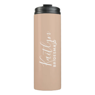 Bouteilles Isothermes Femme d'honneur personnalisée rose vif  