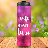 Femme Maman Boss Baby Script Typographie Bold Hot 