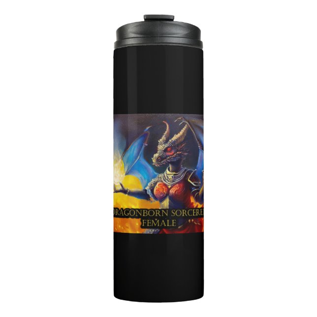 Bouteilles Isothermes Femme sorcière à nageoires dragonales (Devant)