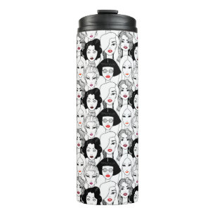 Bouteilles Isothermes Femmes avec le motif de rouge à lèvres