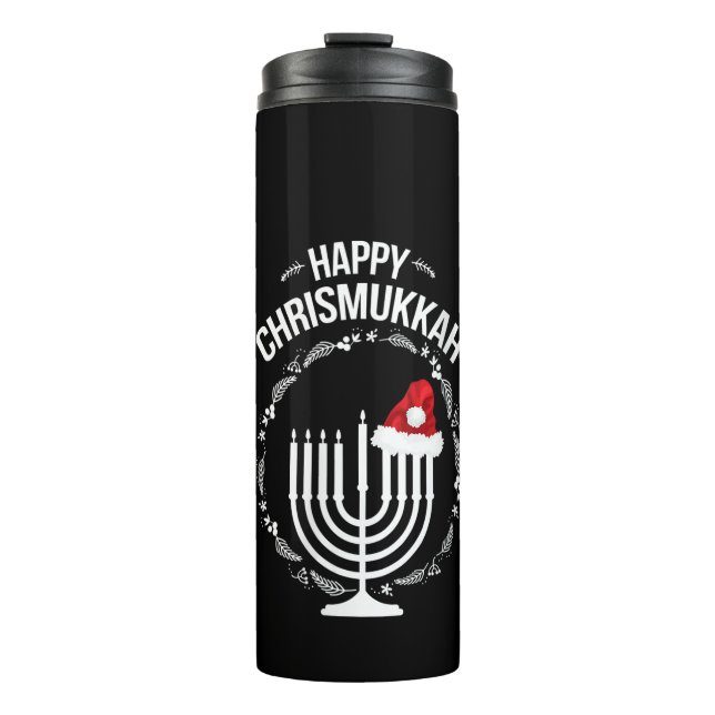 Bouteilles Isothermes Femmes heureux Chrismukkah Hanoukka Bijoux de Noël (Devant)