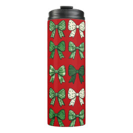 Bouteilles Isothermes Festive Bows Christmas Tumbler for Gift Lovers