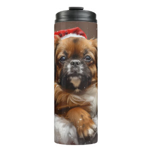 Bouteilles Isothermes Fête de Noël de Chien Espagnol Tibétain