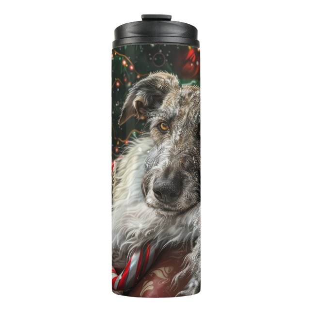Bouteilles Isothermes Fête de Noël du loup Hound Dog (Devant)