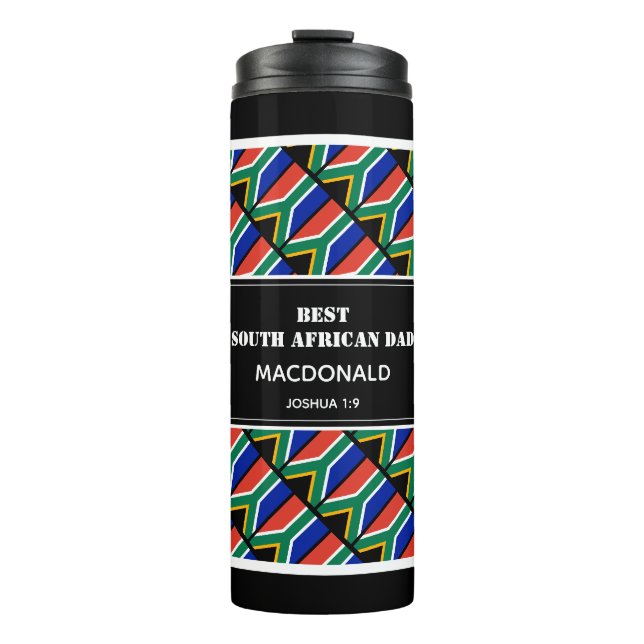 Bouteilles Isothermes Fête des pères BEST DAD SUD-AFRICAIN Personnalisé (Devant)