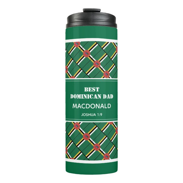 Bouteilles Isothermes Fête des pères MEILLEUR DAD DOMINICAIN Personnalis (Devant)