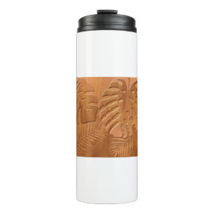 Bouteilles Isothermes Feuillages en bois sculpté Imprimer