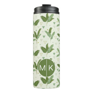 Bouteilles Isothermes Feuille de banane avec le monogramme des triangles