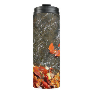 Bouteilles Isothermes Feuilles d'automne dans la cascade I Photographie 