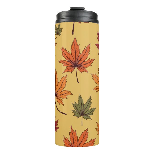 Bouteilles Isothermes Feuilles d'automne Paruline thermique (Devant)