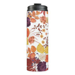 Bouteilles Isothermes Feuilles et Roses de l'automne