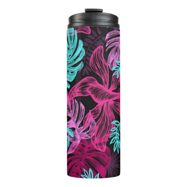 Bouteilles Isothermes Feuilles tropicaux (Devant)