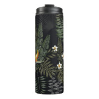 Feuilles tropicaux et fleurs dans le style de la n