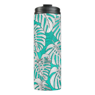Bouteilles Isothermes Feuilles tropicaux, feuilles jungle sans soudure v