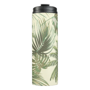 Bouteilles Isothermes Feuilles tropicaux motif sans couture