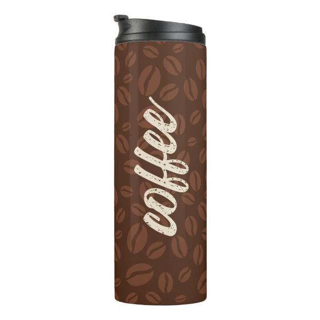 Bouteilles Isothermes Fèves de café Paruline thermique chaude et froide (Tourné sur la droite)