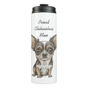 Bouteilles Isothermes Fier Chihuahua Maman Chien drôle