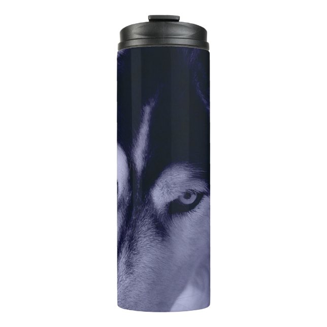 Bouteilles Isothermes Fierce Siberian Husky Eyes (Devant)
