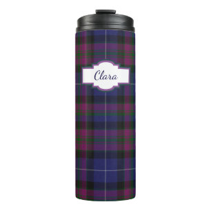 Bouteilles Isothermes Fierté écossaise Plaid Tumbler thermique personnal