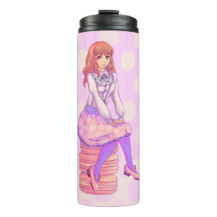 Bouteilles Isothermes Fille Macaron rose