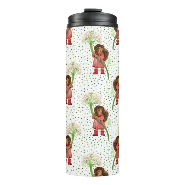 Bouteilles Isothermes Fille Whimsical avec Motif Dandelion (Devant)