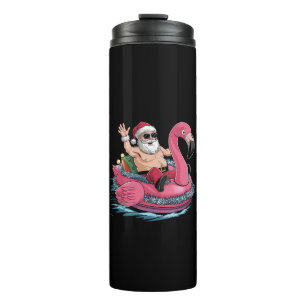Bouteilles Isothermes Flamant Rose Gonflable de Noël en Juillet d'Été