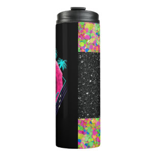 Bouteilles Isothermes Flamant rose radical   fausse parties scintillant