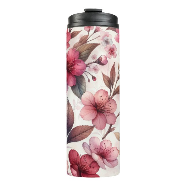 Bouteilles Isothermes Fleur de cerise (Devant)