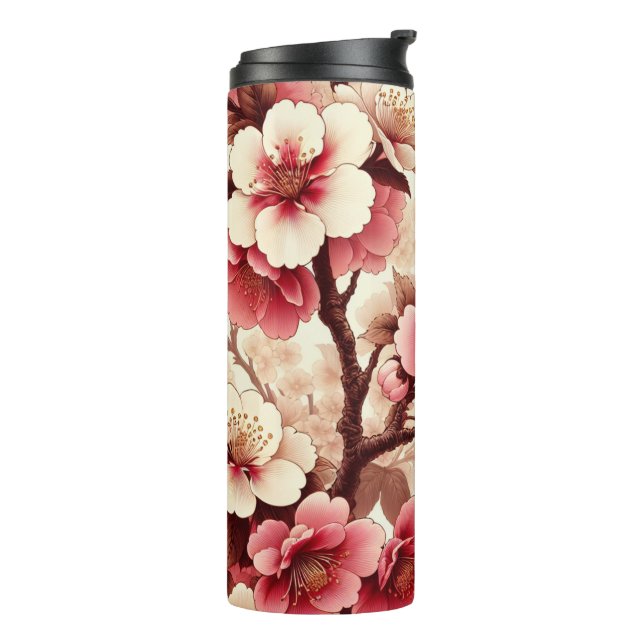 Bouteilles Isothermes Fleur de cerise (Tourné sur la gauche)