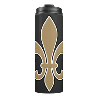 Bouteilles Isothermes Fleur De Lis Dorée Symbole Héraldique Français