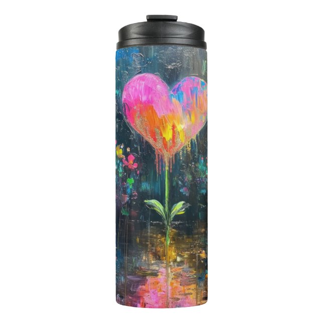 Bouteilles Isothermes Fleur du coeur (Devant)