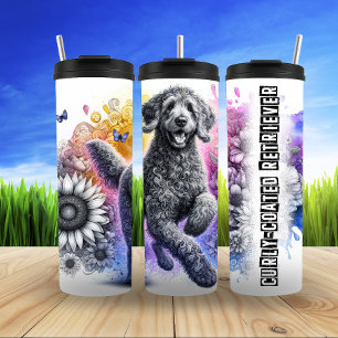 Bouteilles Isothermes Fleur lunaire de Retriever recouvert de boue