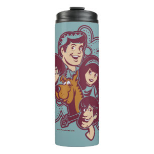 Bouteilles Isothermes Fleur Scooby-Doo de Paisely et la bande