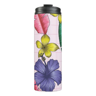 Bouteilles Isothermes Fleur tropicale : motif feuille sans soudure