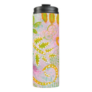 Bouteilles Isothermes Fleurs Abstraites et tondeuse thermique Feuille