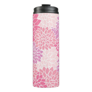 Bouteilles Isothermes Fleurs Dahlia, Motif De Fleurs, Dahlia Rose