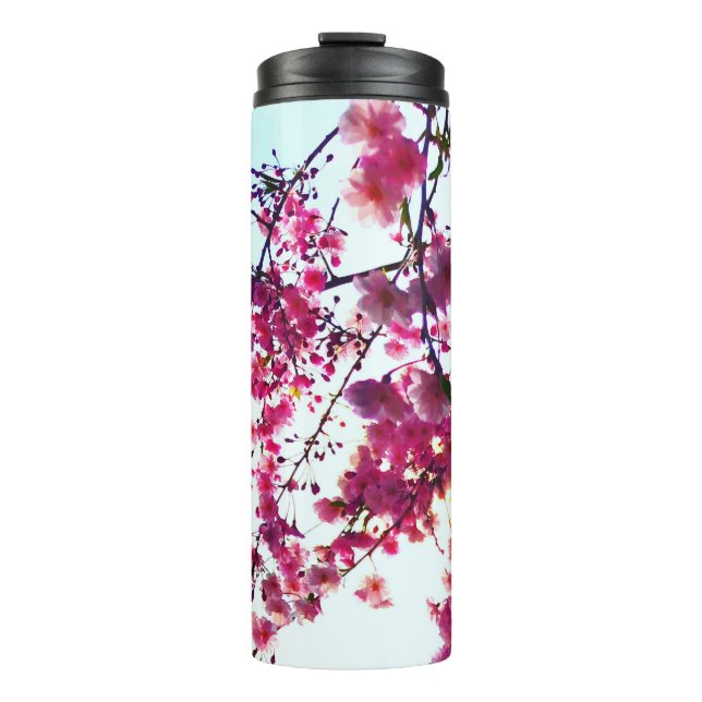 Bouteilles Isothermes Fleurs de cerisiers roses (Devant)