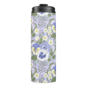 Bouteilles Isothermes Fleurs de jardin printanier sur lavande